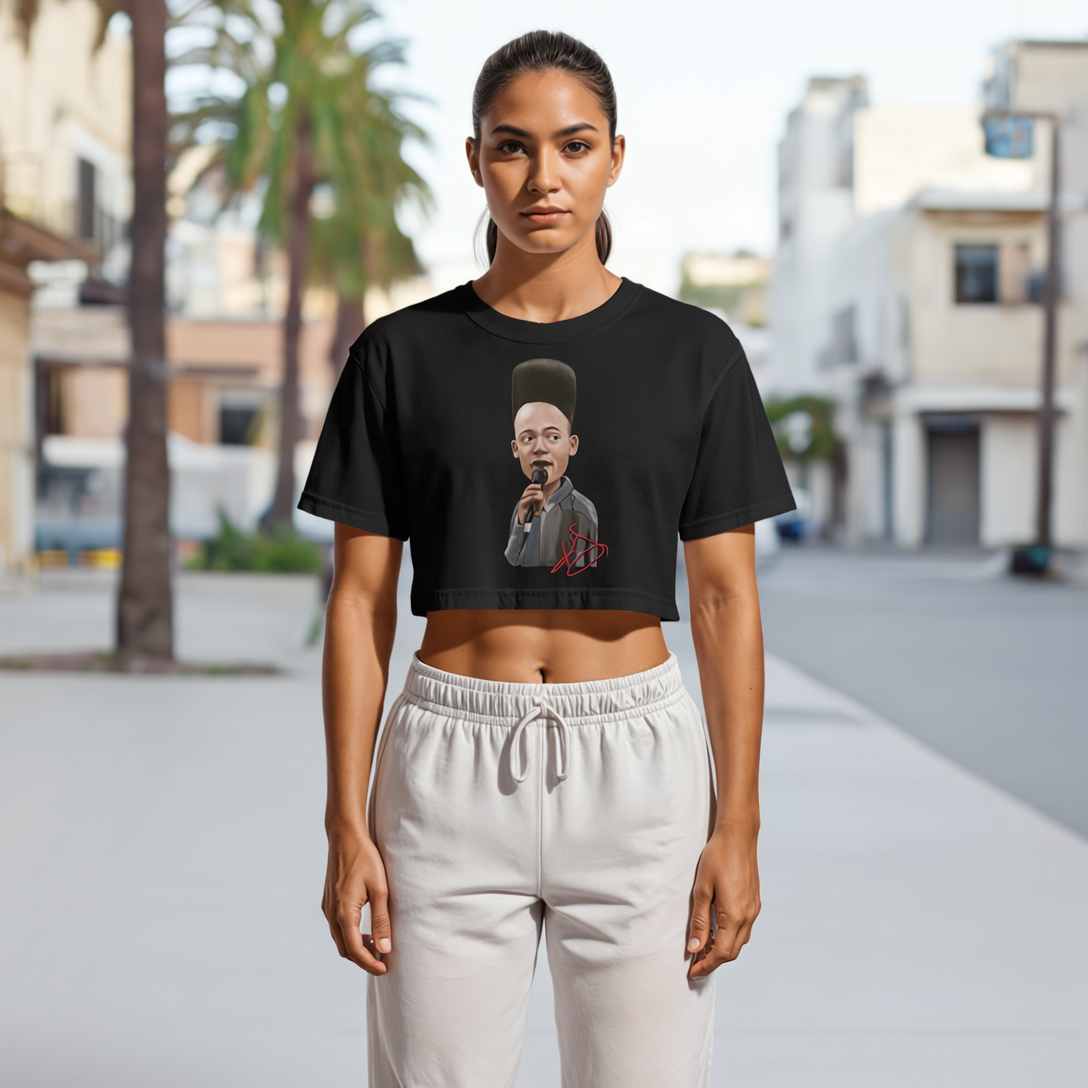 The "KID" Collection - Female Crop Top  Black or White