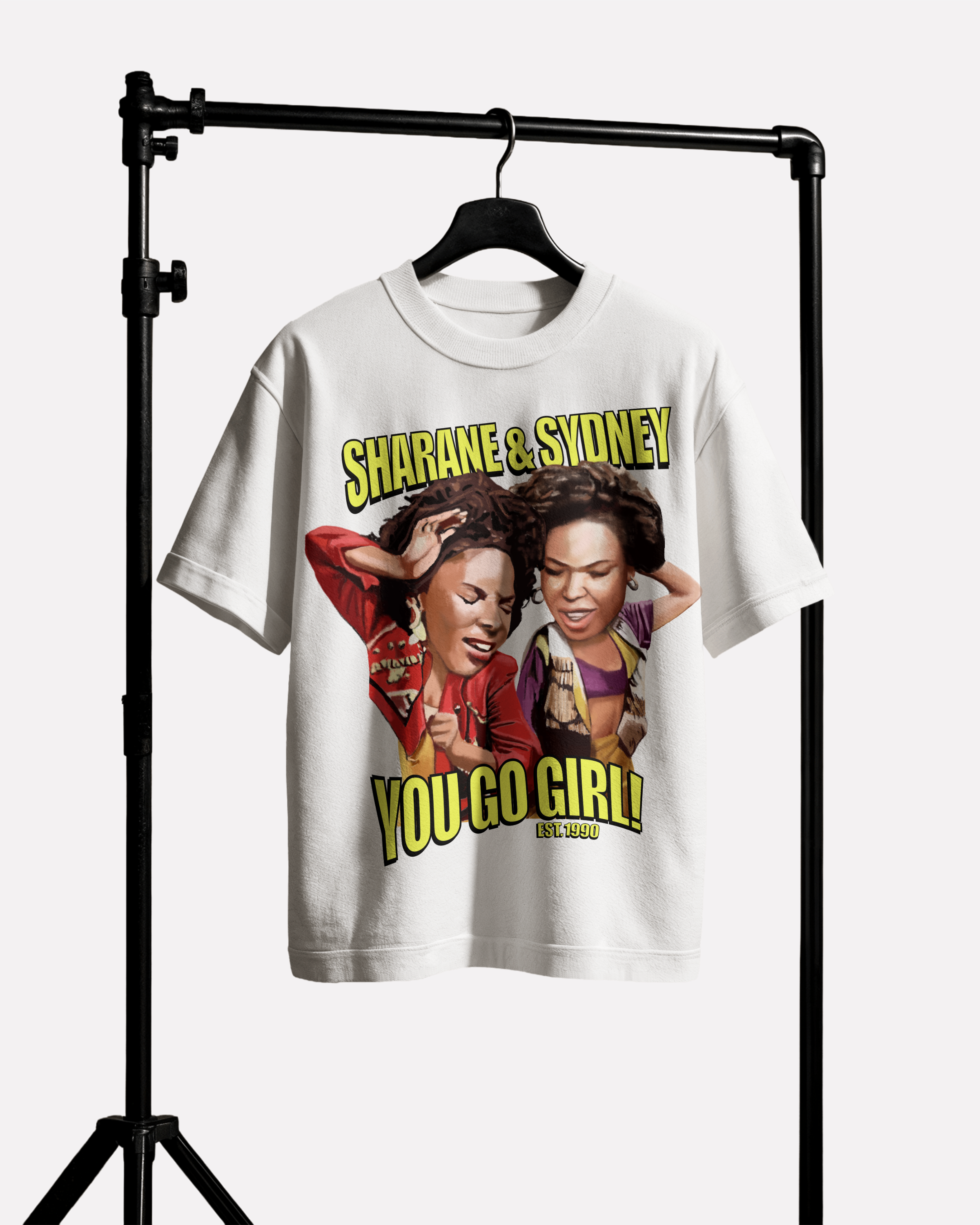 The House Party Collection - Sharane & Sydney- T-Shirt - Black or White - Single Sided