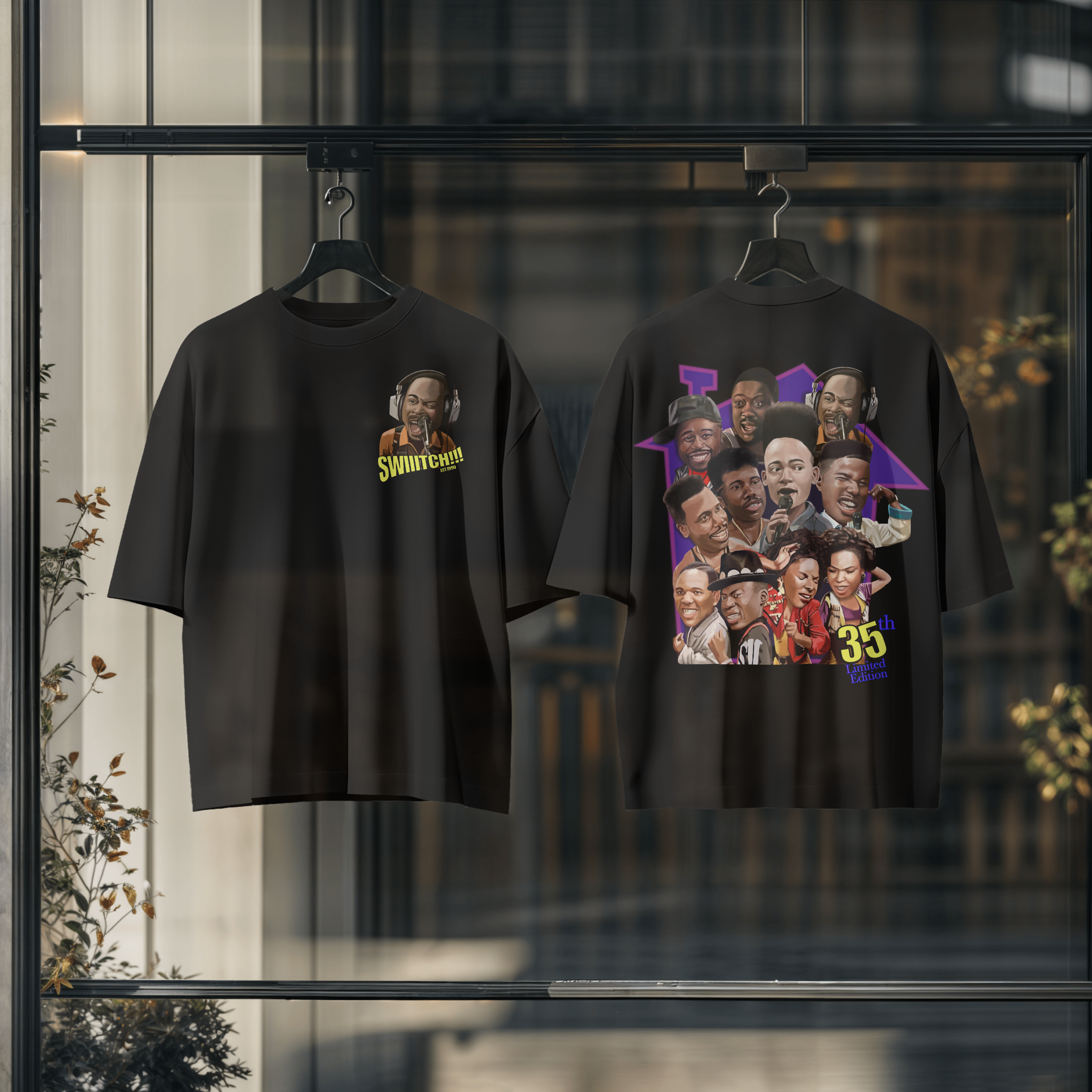 The House Party Collection - Special Addition SWIITCH!! T-Shirt - Black or White - DOUBLE SIDED