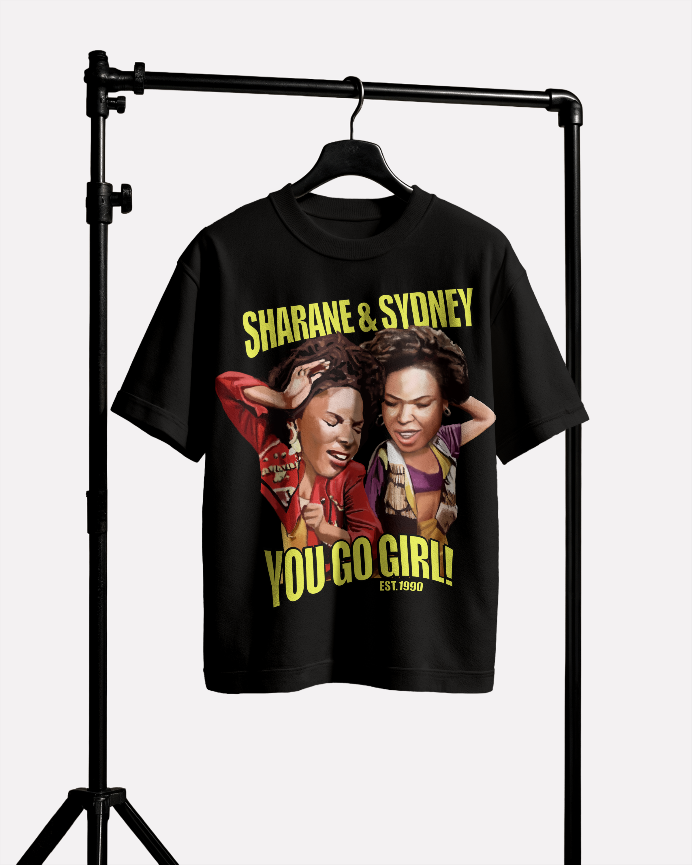 The House Party Collection - Sharane & Sydney- T-Shirt - Black or White - Single Sided