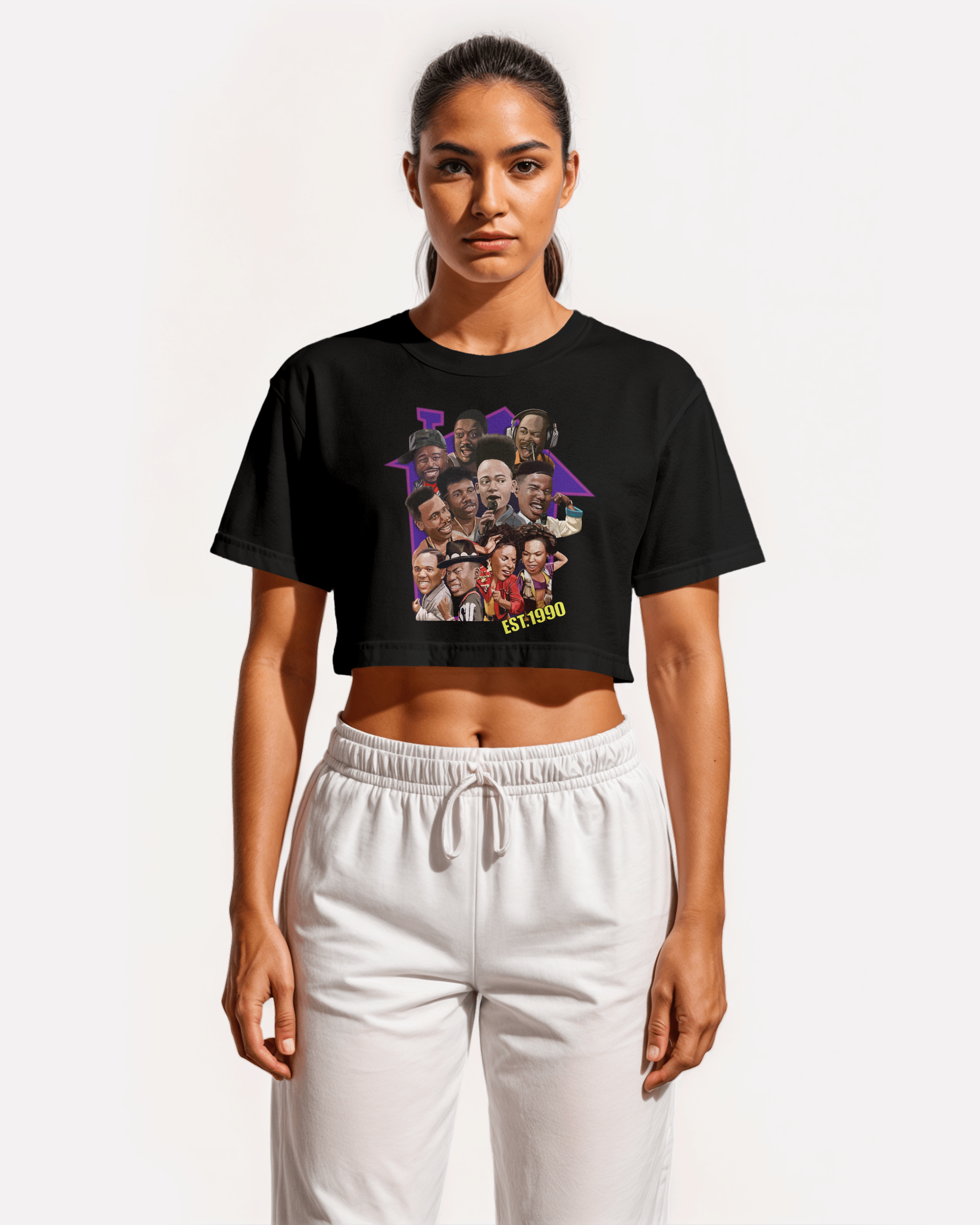 The 35th Anniversary Collection - Female Crop Top  Black or White