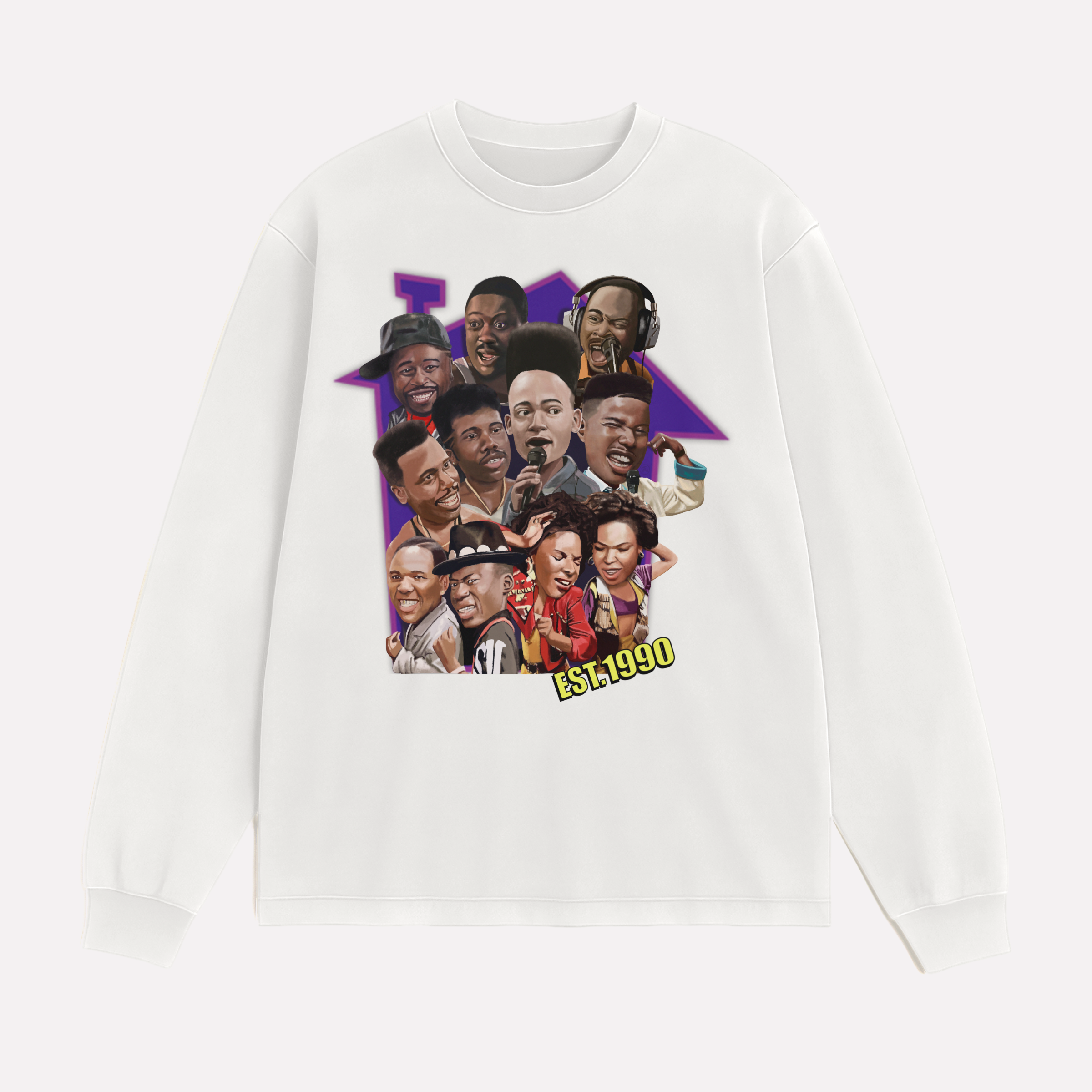 Retro - Heavy Jumbo Long Sleeve Tee (House Party 1990)