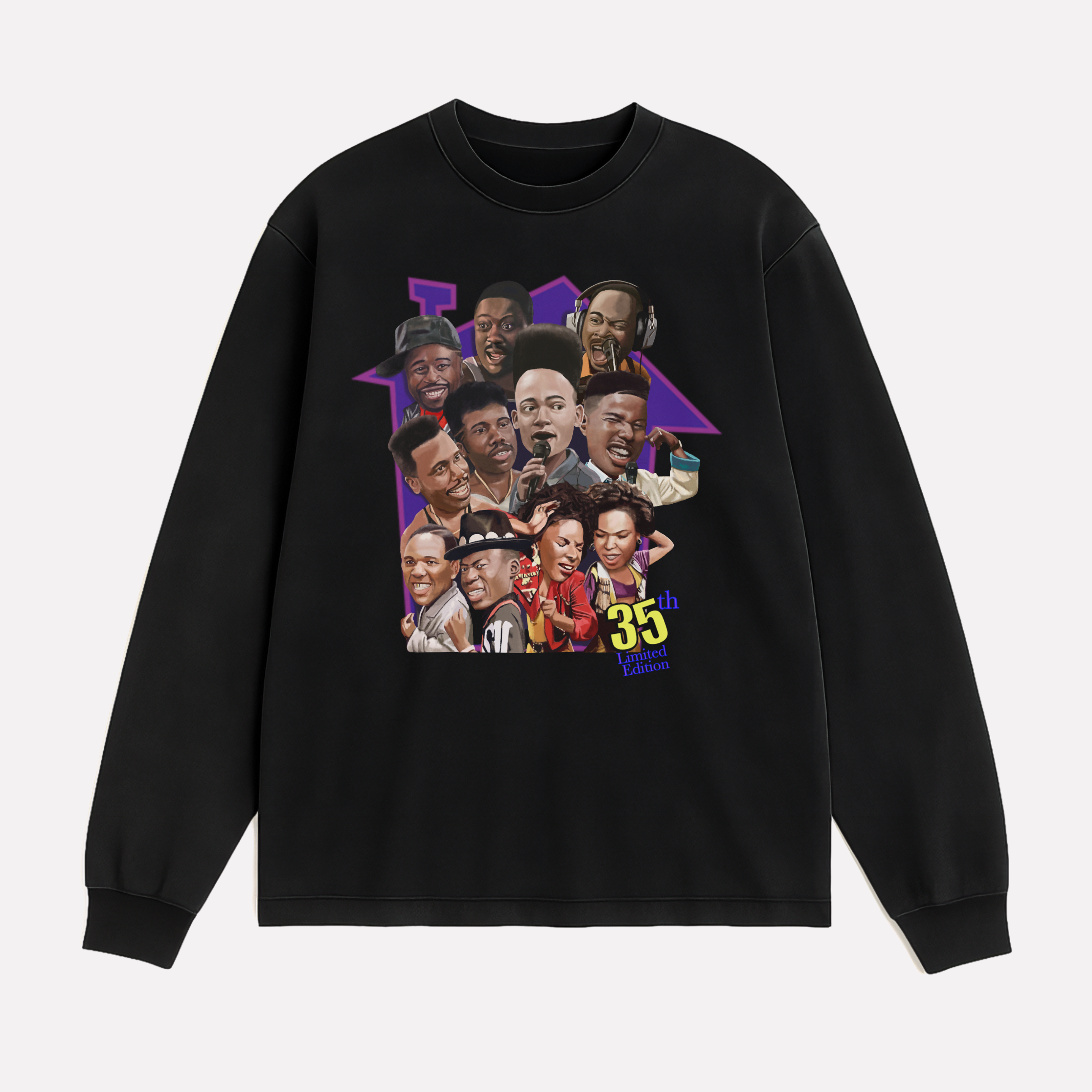 Retro - Heavy Jumbo Long Sleeve Tee (House Party 35th)