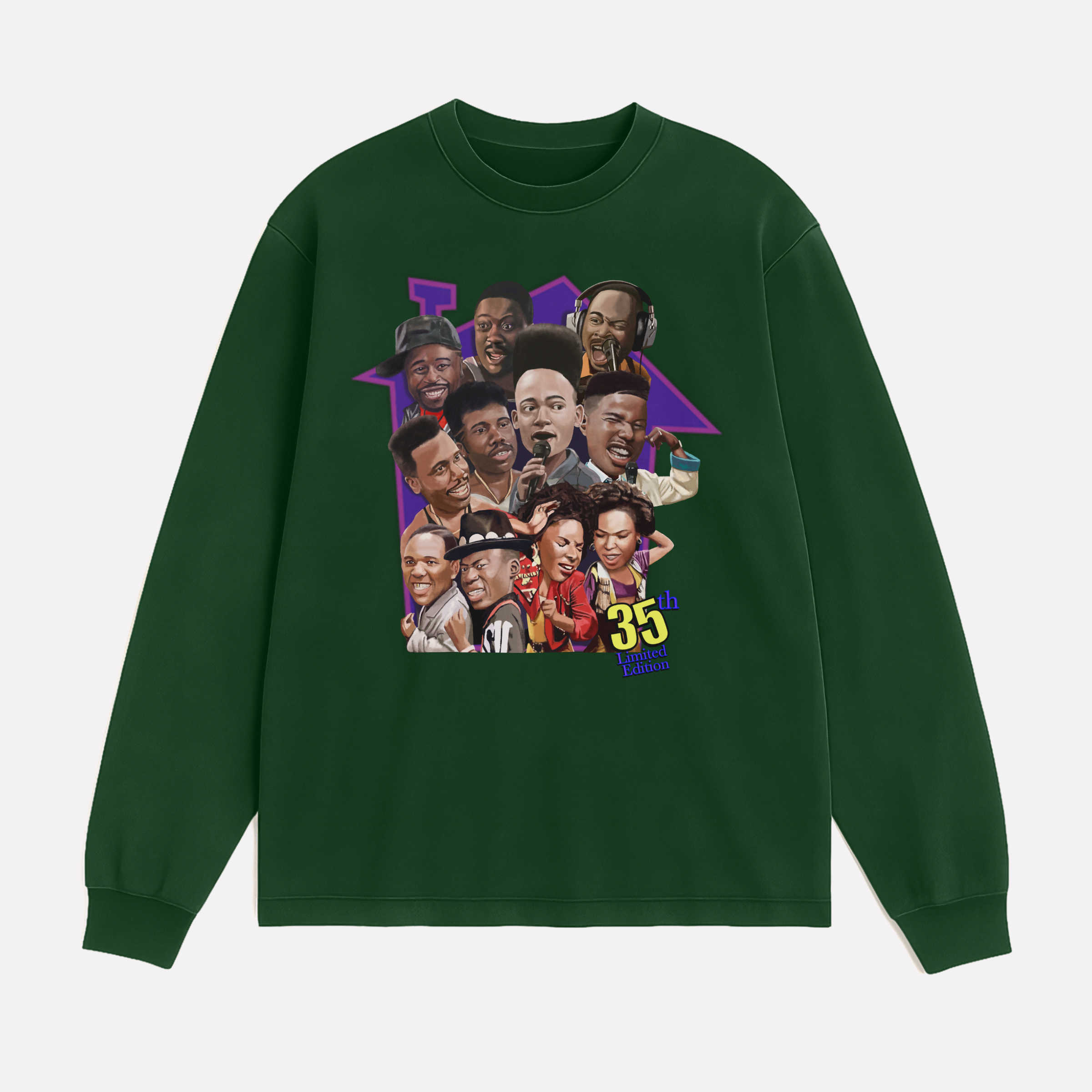 Retro - Heavy Jumbo Long Sleeve Tee (House Party 35th)
