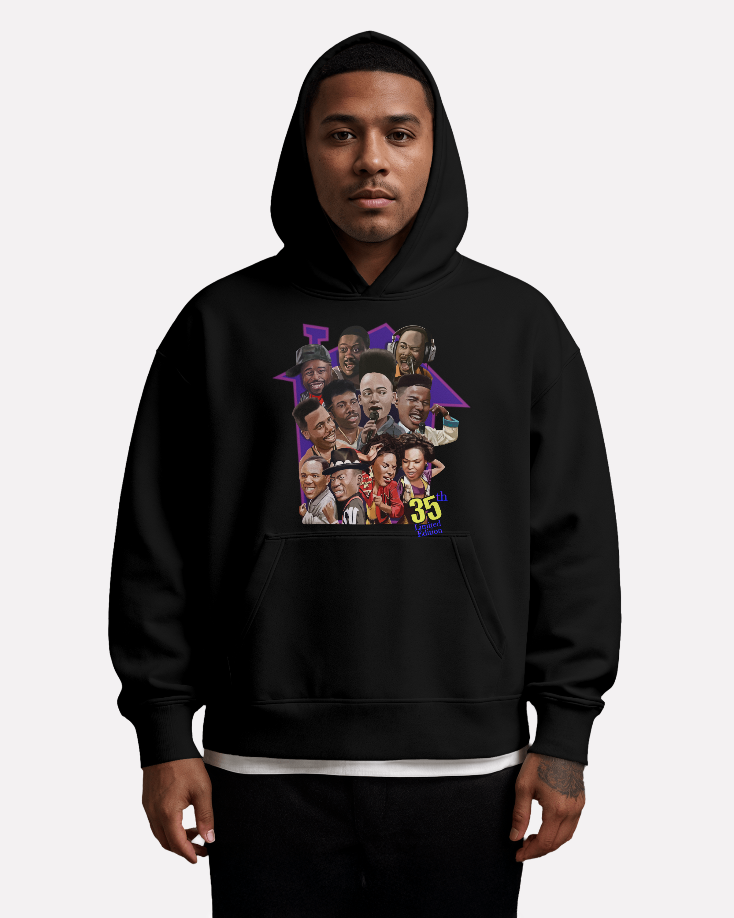 Limited Edition House Party 35th Single Sided - Oversized Premium Heavy Hoodie