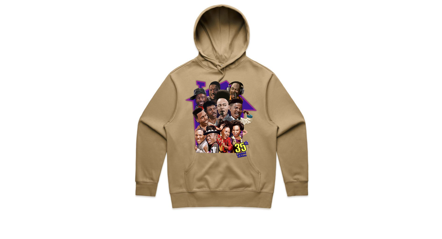 Limited Edition House Party 35th Single Sided - Oversized Premium Heavy Hoodie